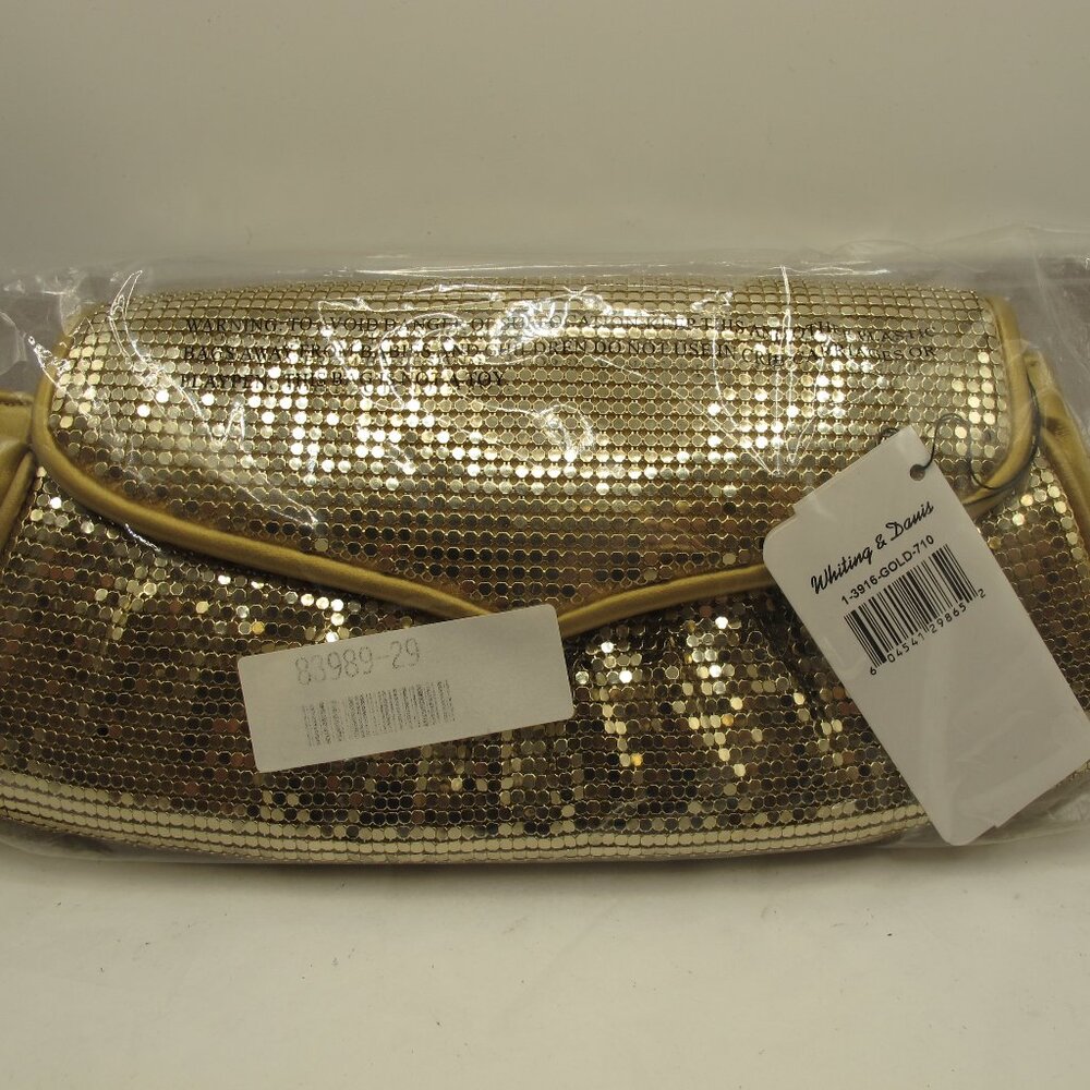 Whiting & Davis gold mesh evening bag